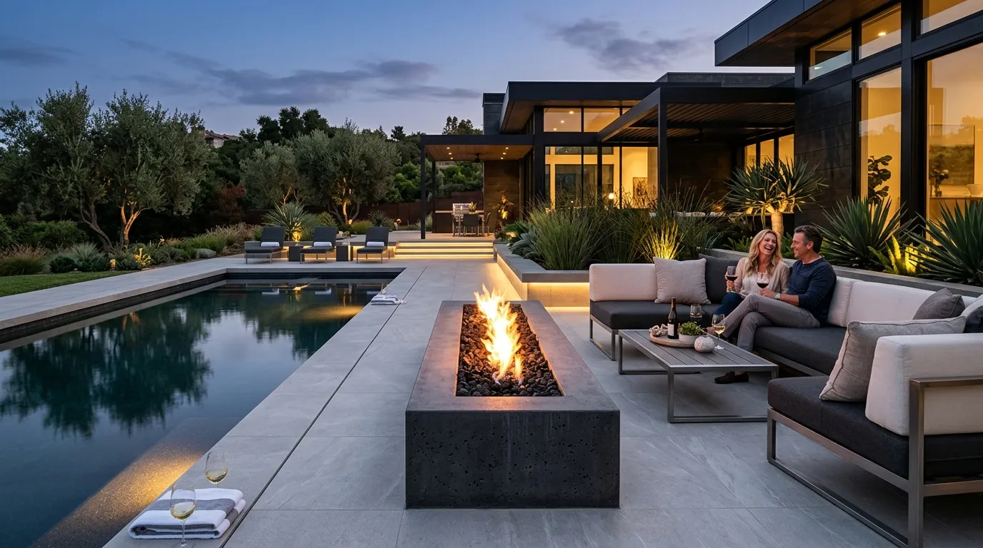 Linear Fire Lounge