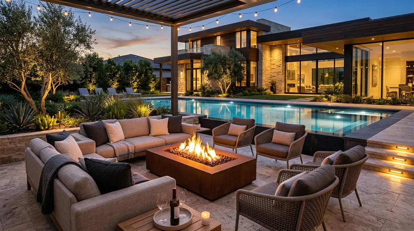Luxury Fire Pit Terrace