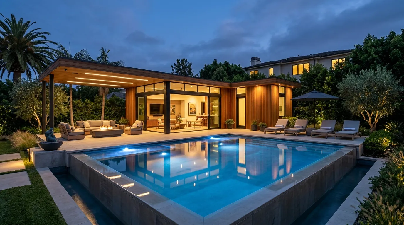 Luxury Pool House Wing