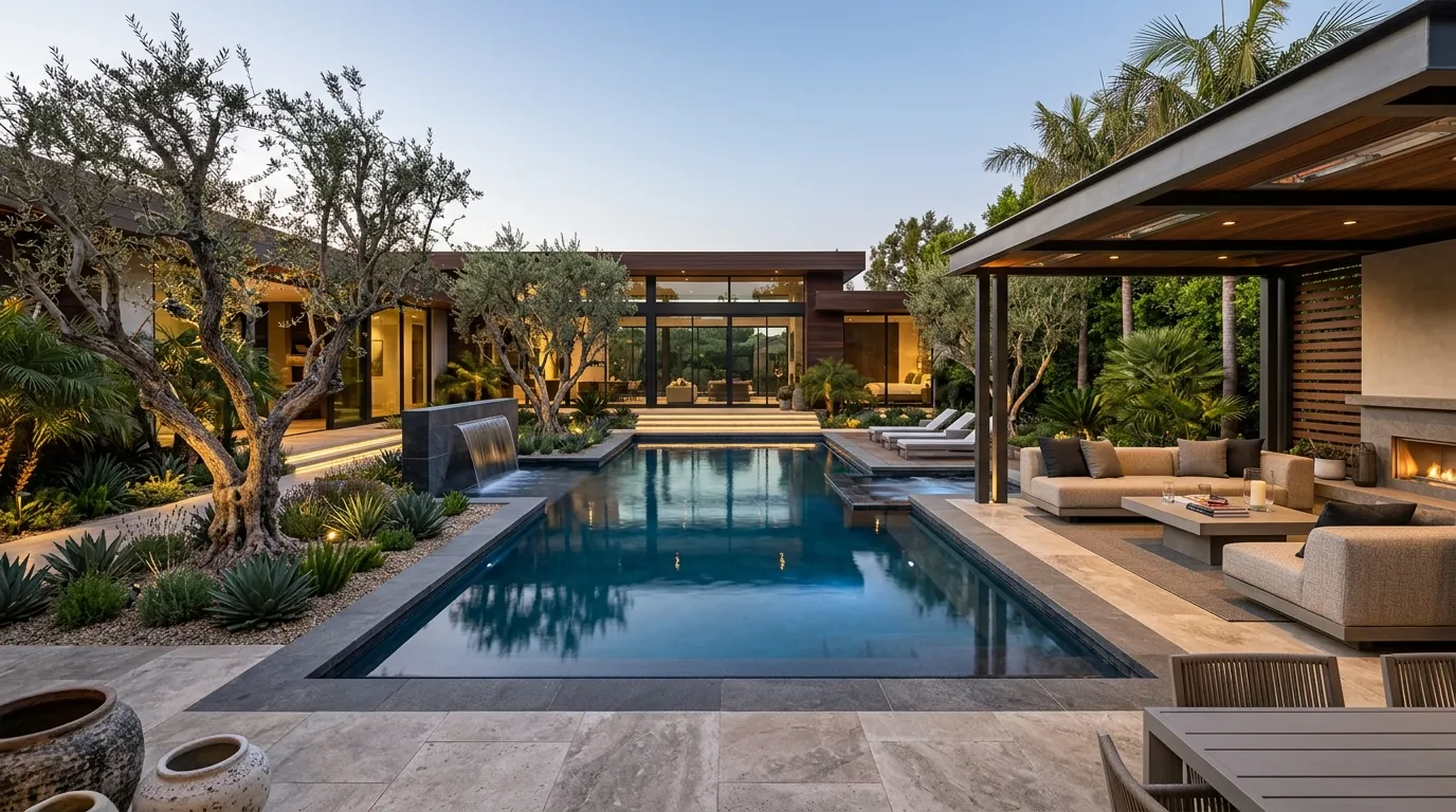 Luxury Poolside Courtyard