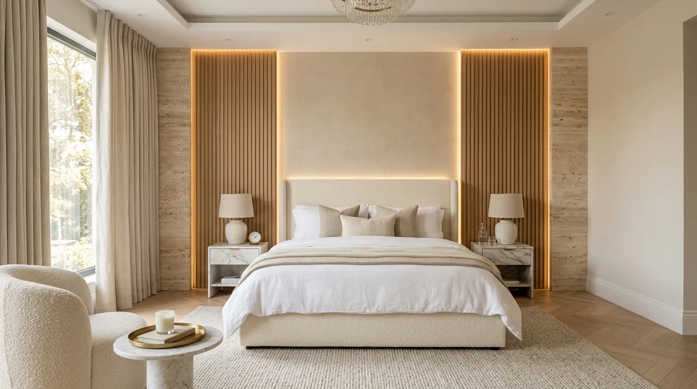 Mixed Texture Feature Wall