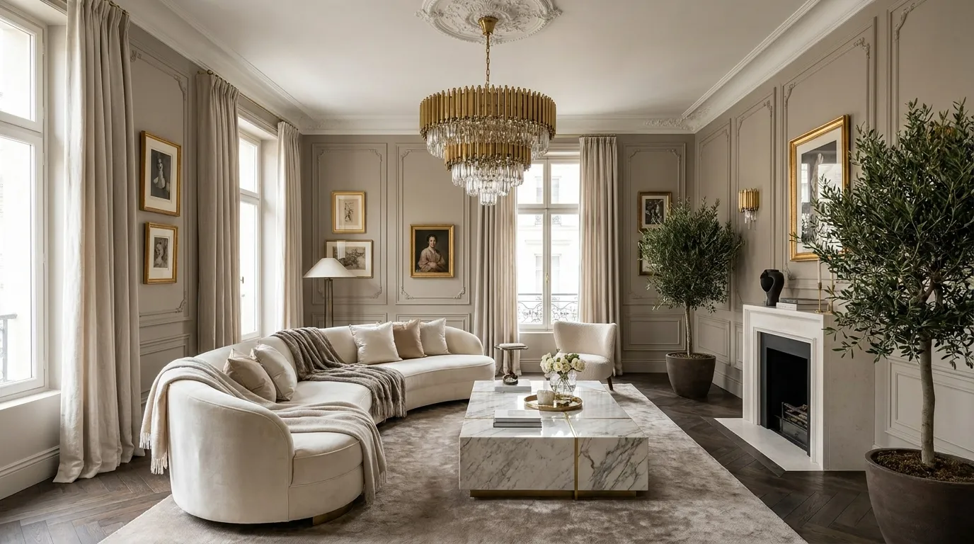 Greige Panel Molding