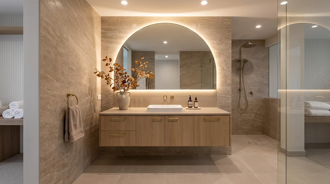 Backlit Arch Mirror