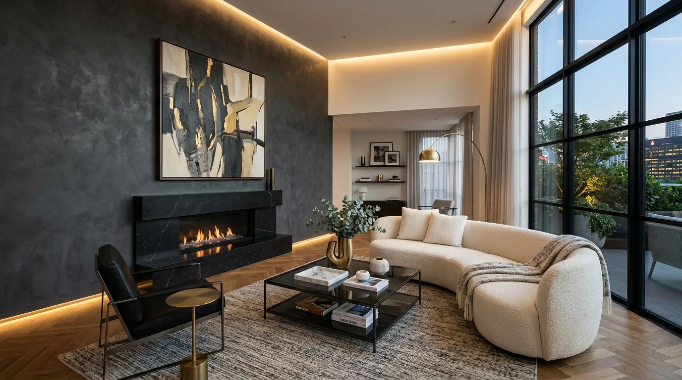 Charcoal Accent Walls