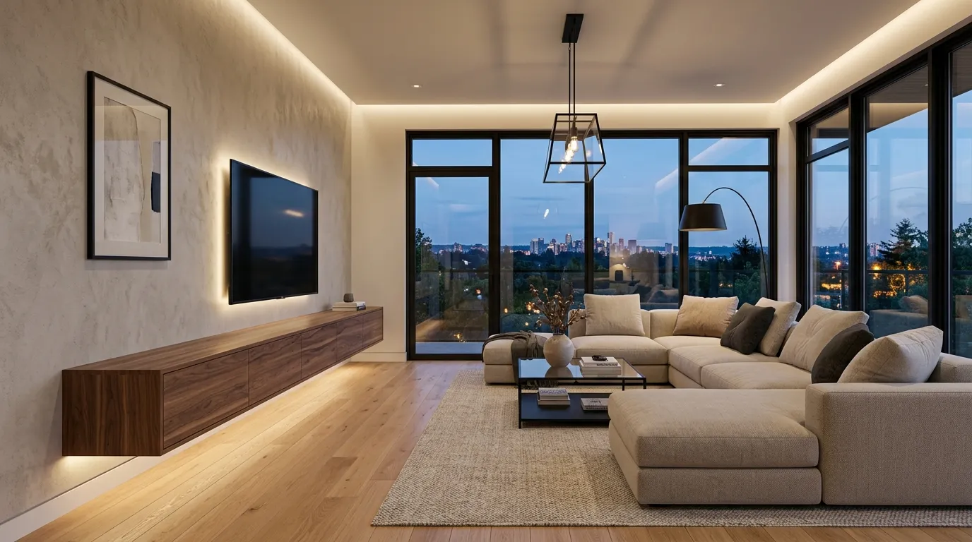 Floating Media Console