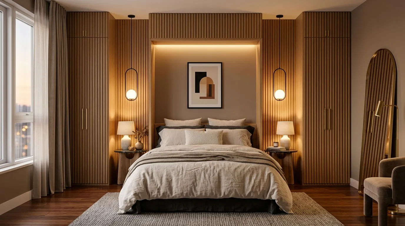 Fluted Panel Feature