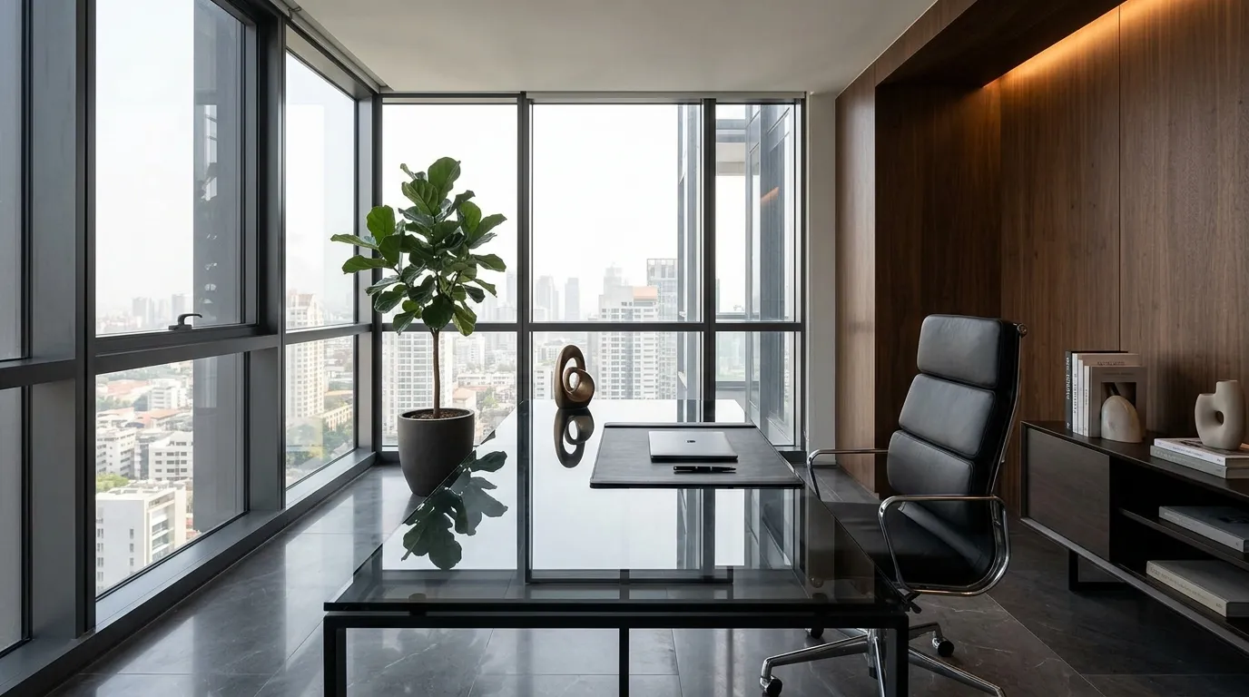 Glass Executive Nook