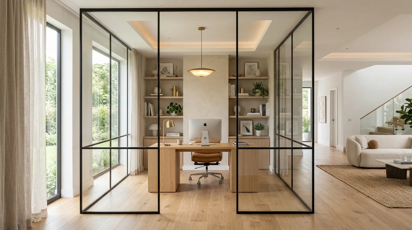 Glass Partition Corner