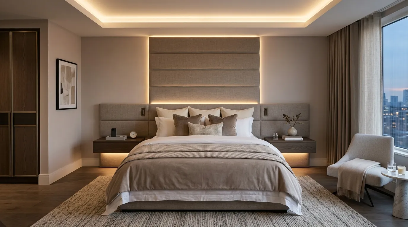 Integrated LED Headboard