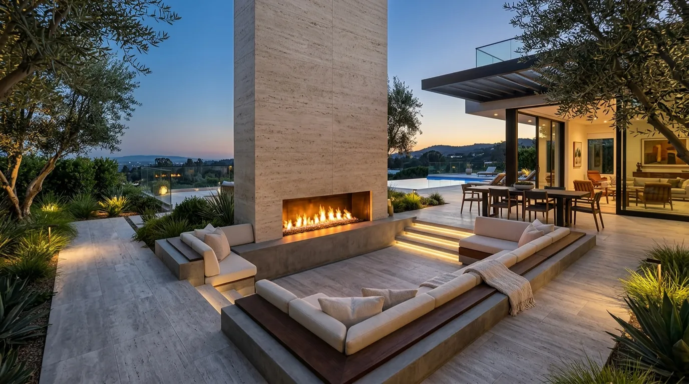 Oversized Statement Fireplace