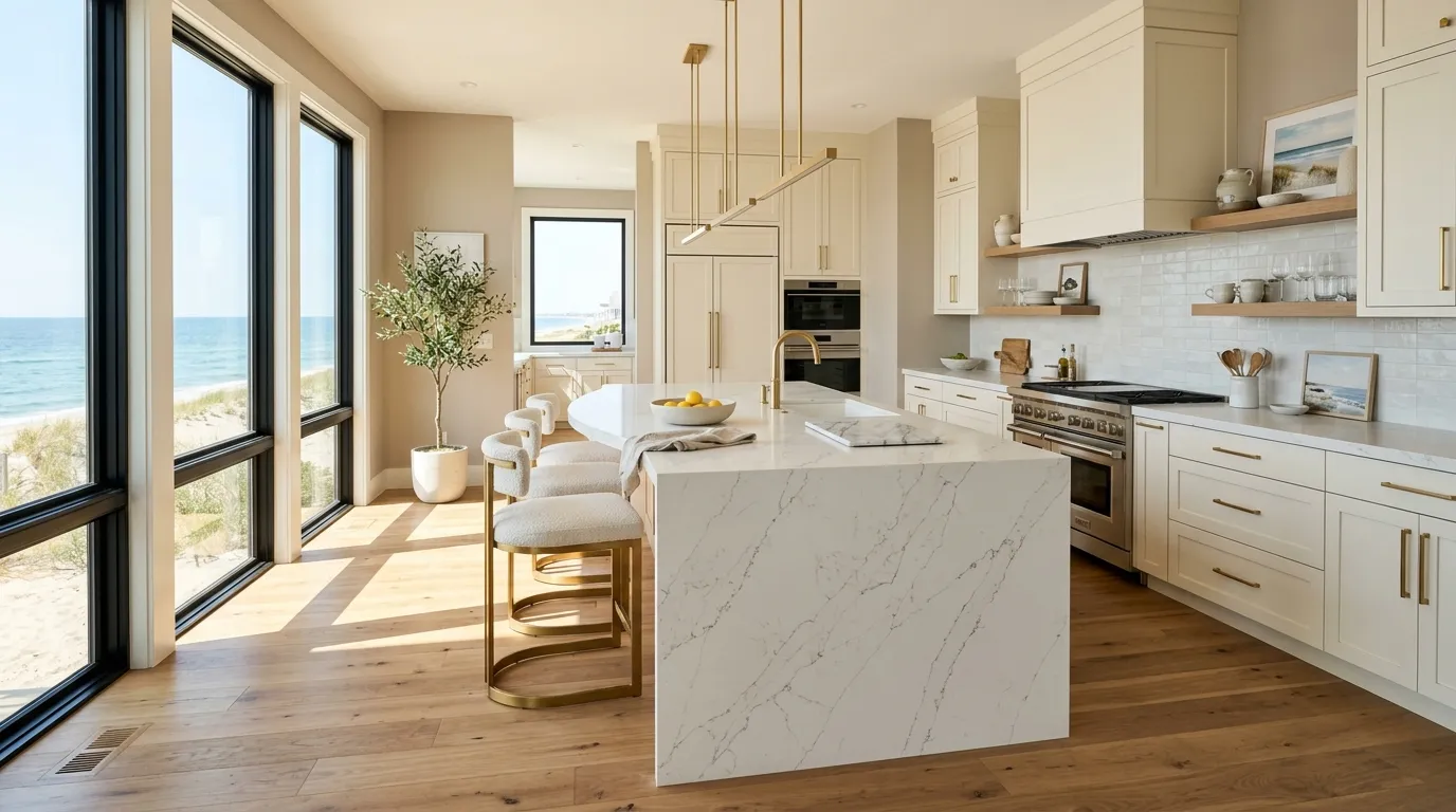 Quartz Waterfall Counters