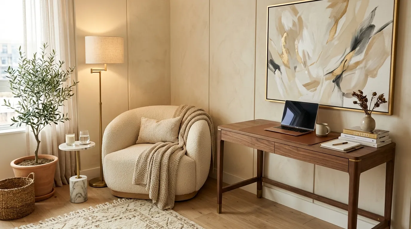 Bouclé Reading Office