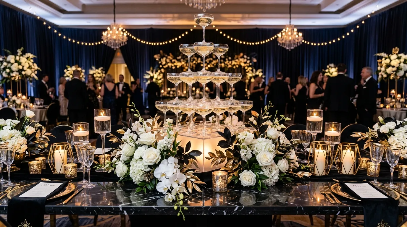 Champagne Tower Display