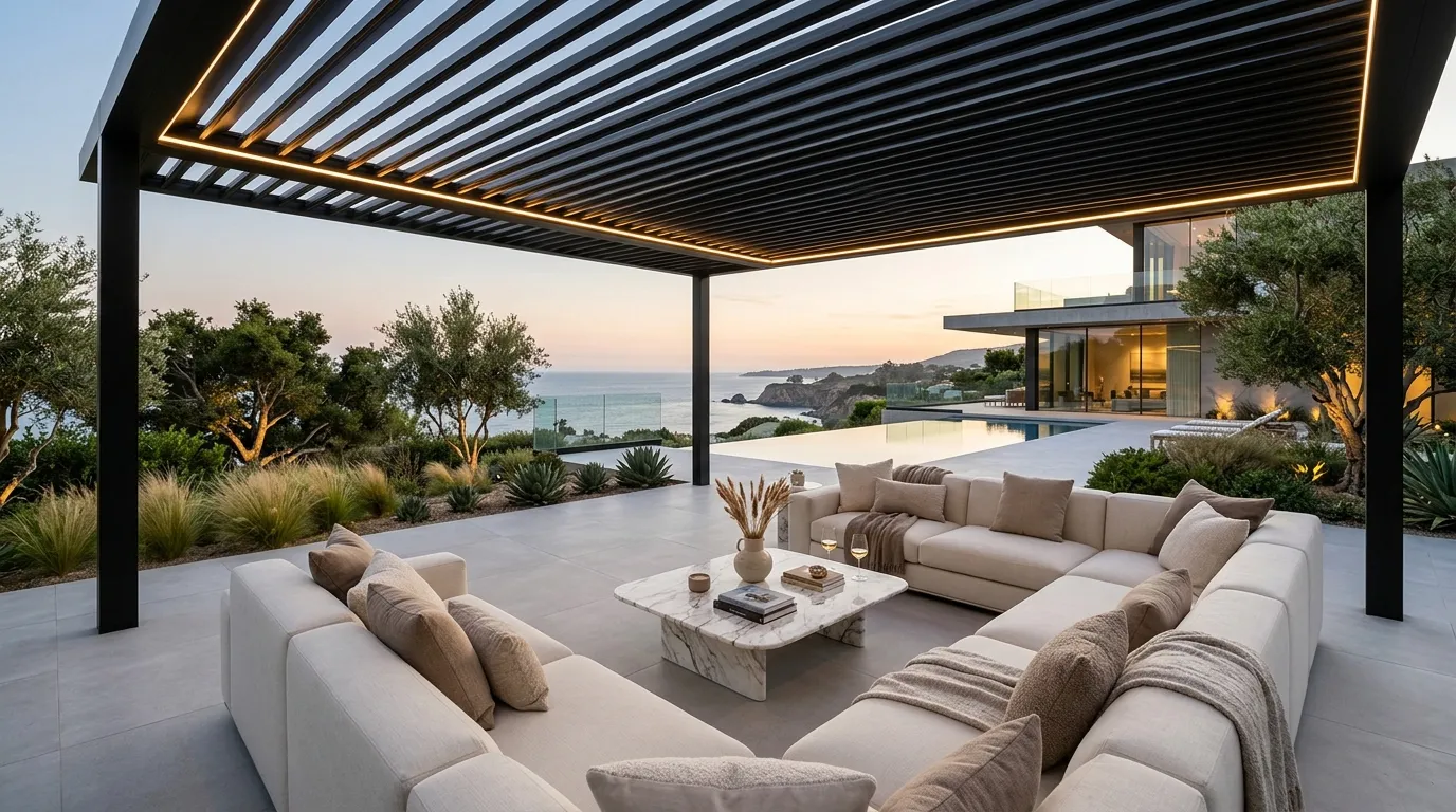 Floating Pergola Lounge