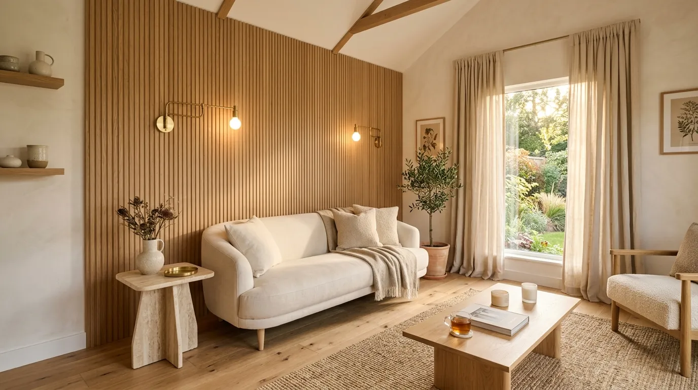 Fluted Wood Walls