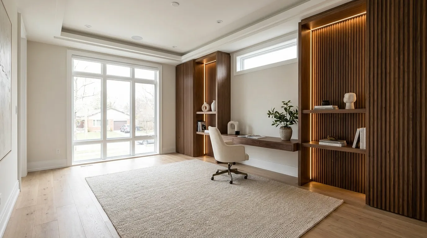 Fluted Wood Walls