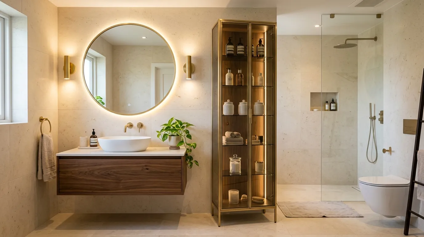 Glass Tower Cabinet