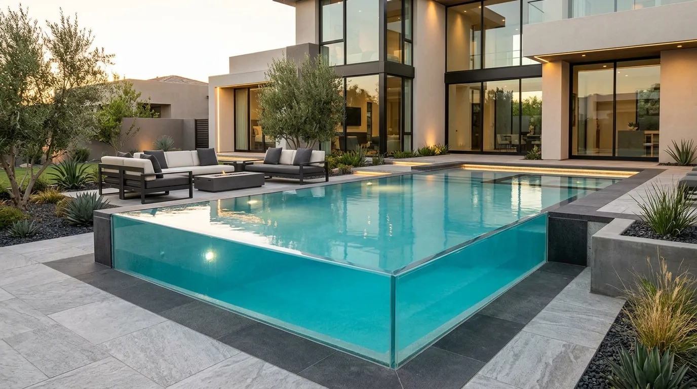 Glass Wall Pool