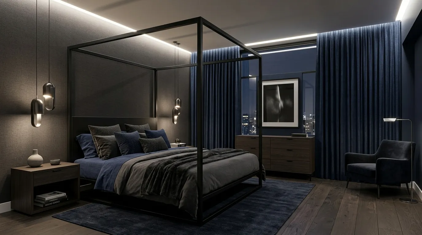 Midnight Canopy Bed