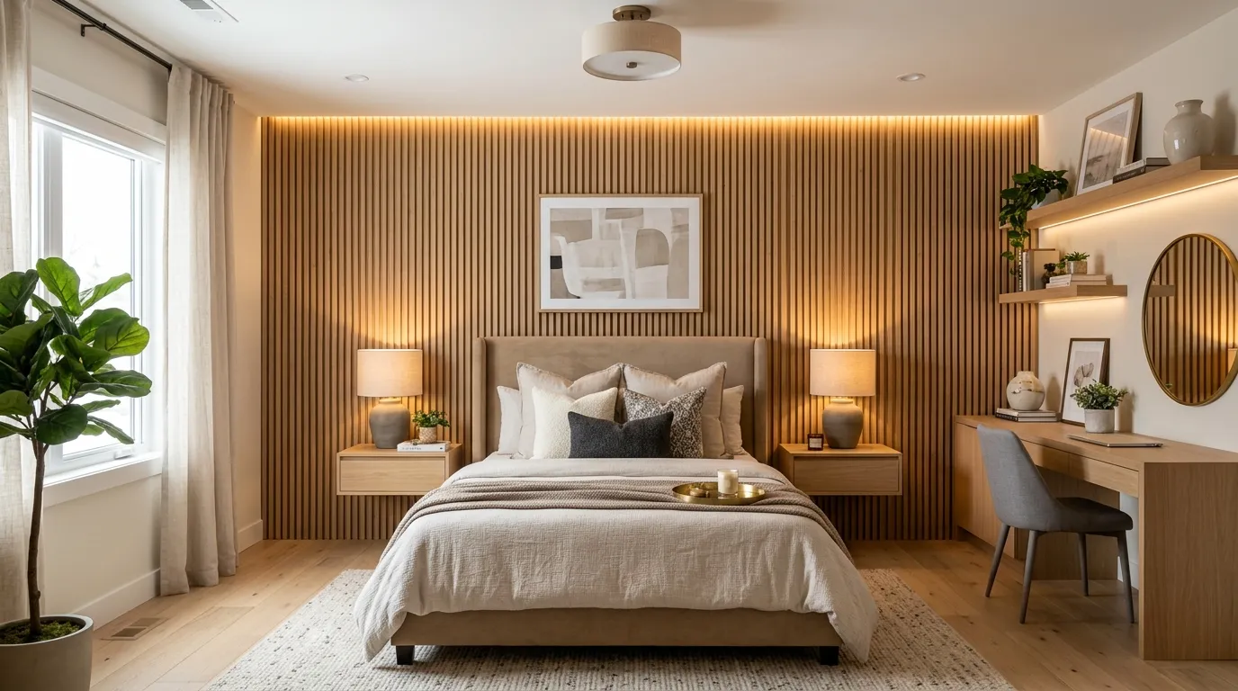 Vertical Wood Slats