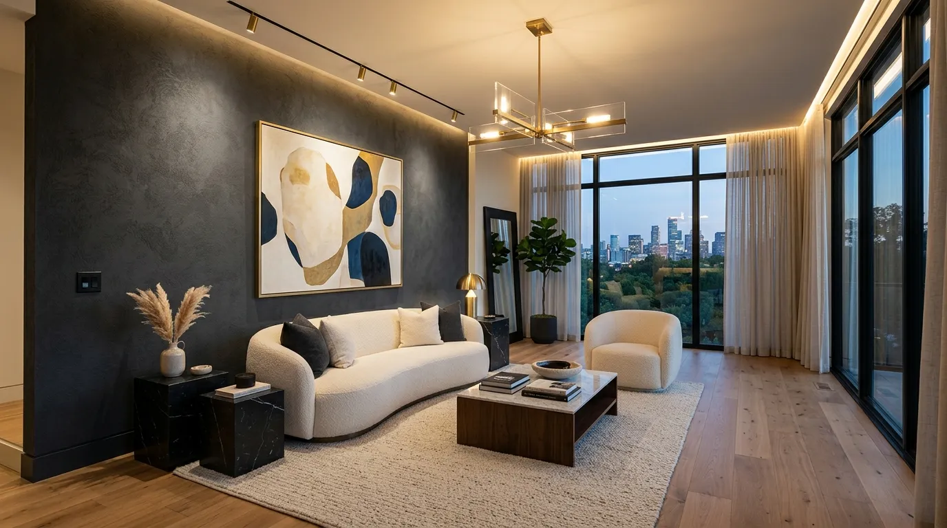 Charcoal Accent Walls