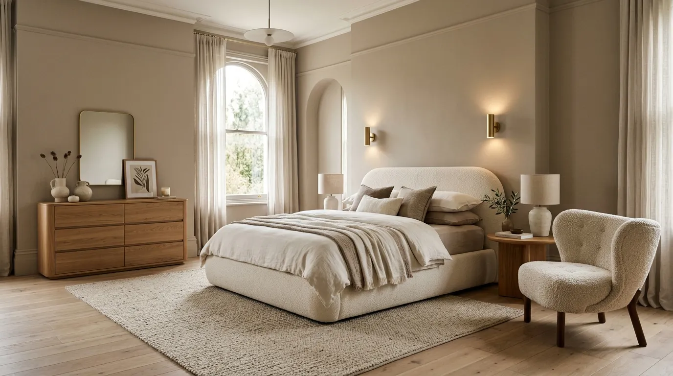 Curved Bouclé Furniture