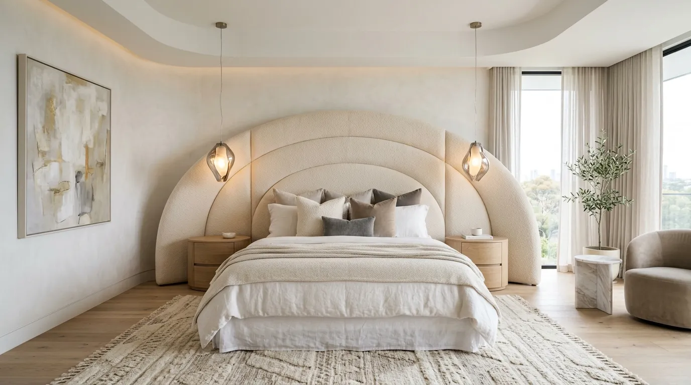 Curved Statement Headboard