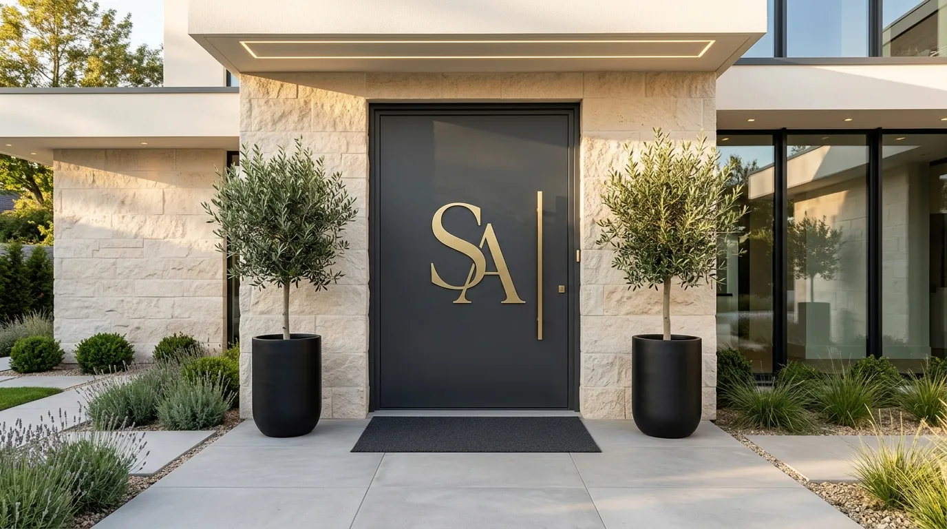 Gold Monogram Accent