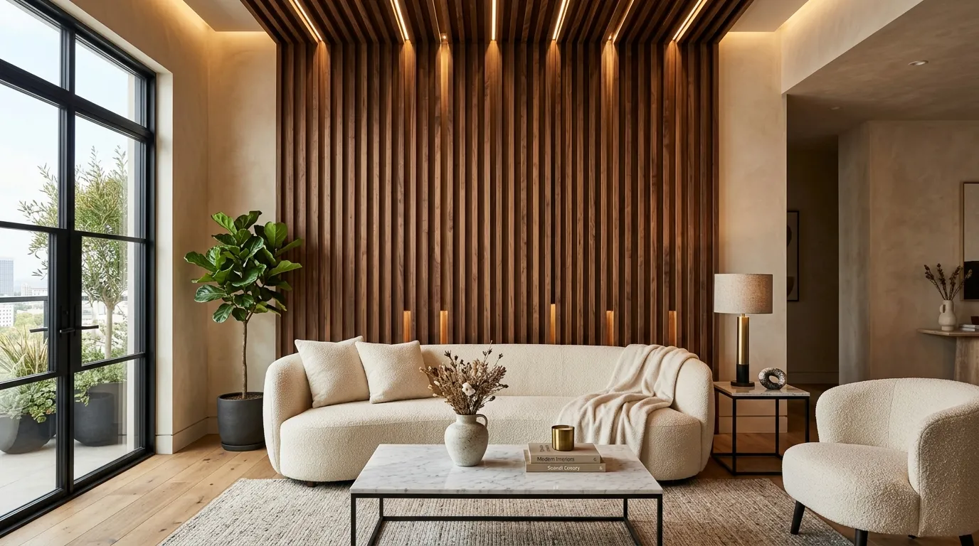 Sculptural Wood Slats