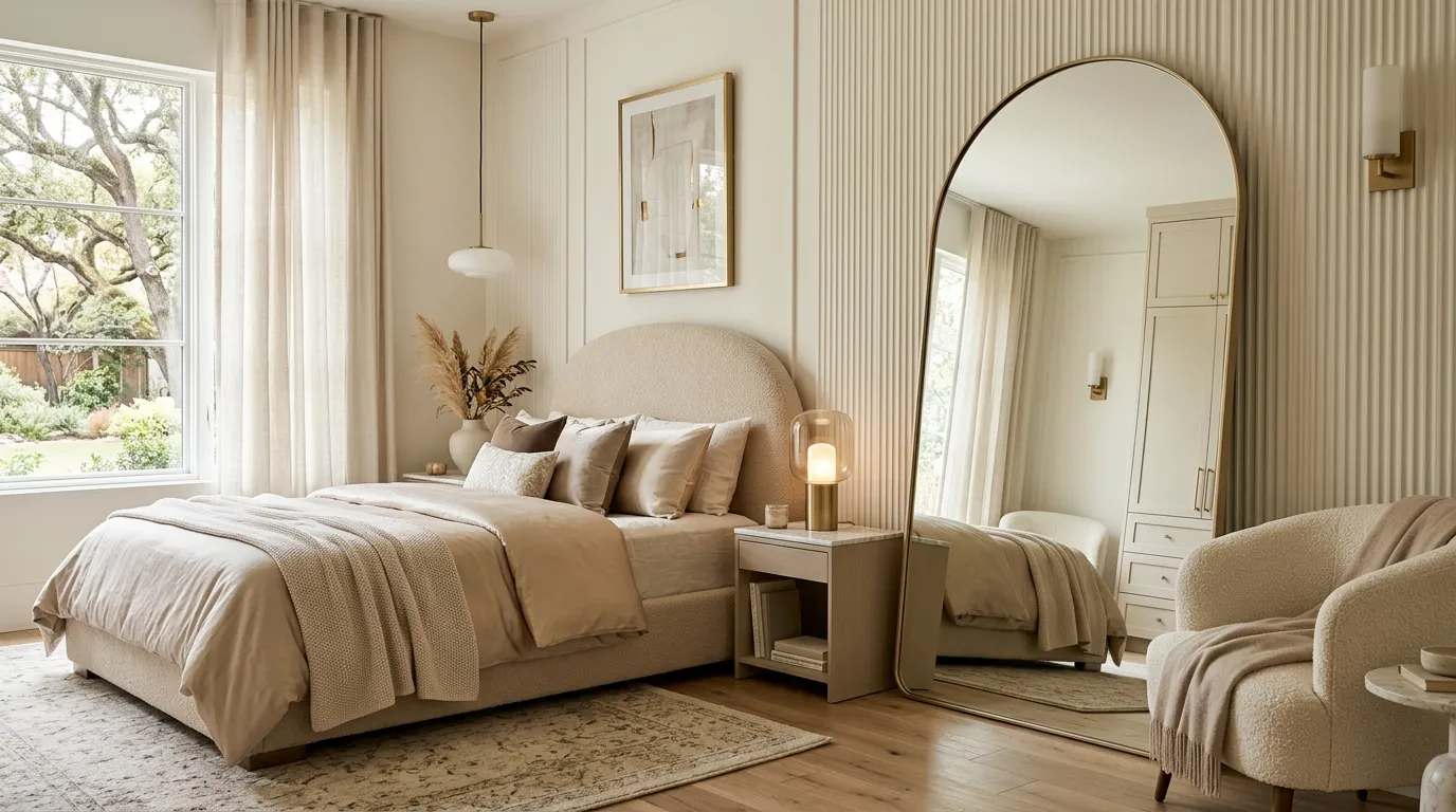 Curved Accent Mirror