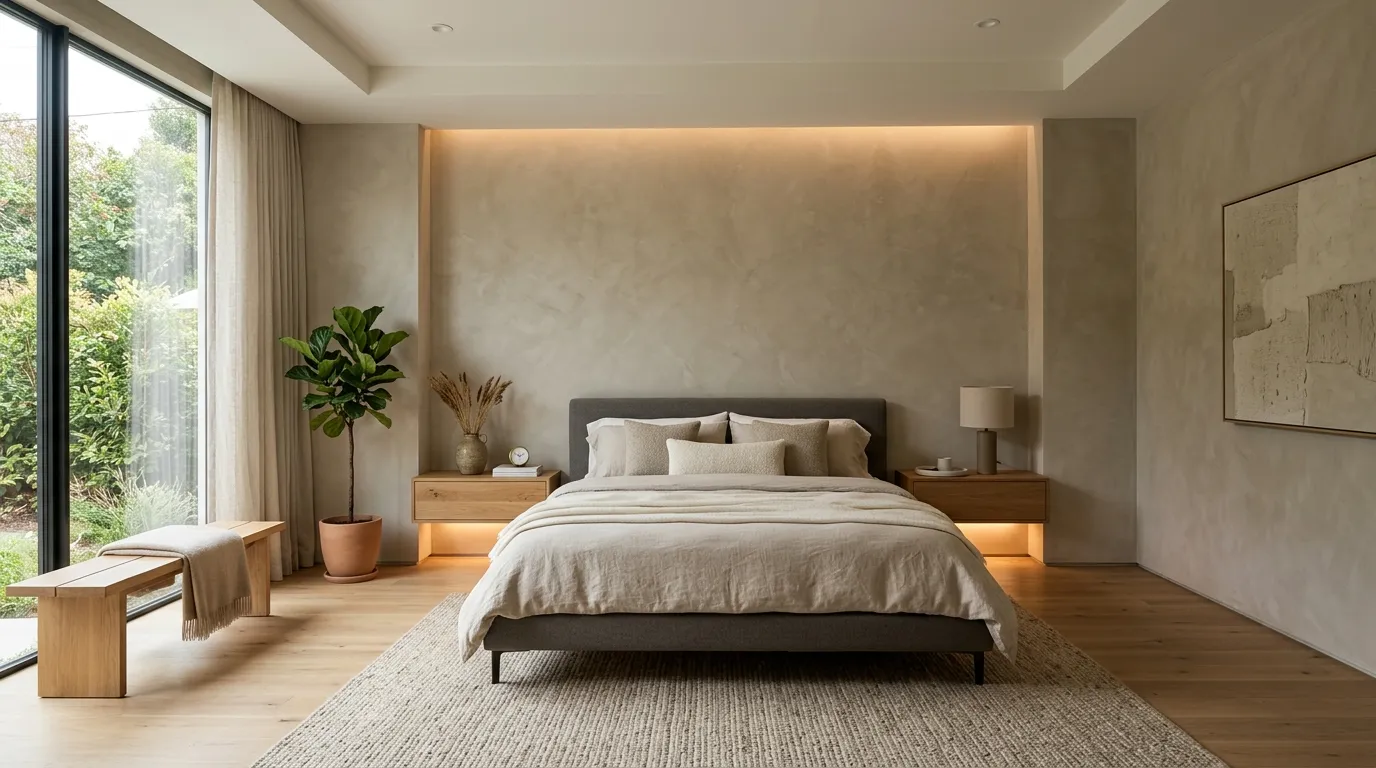 Floating Oak Nightstands