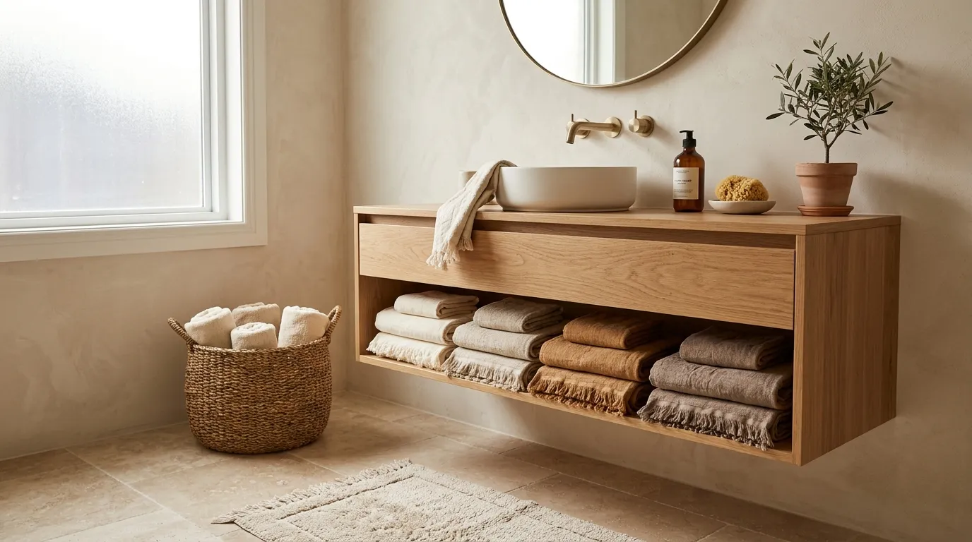 Layered Linen Towels