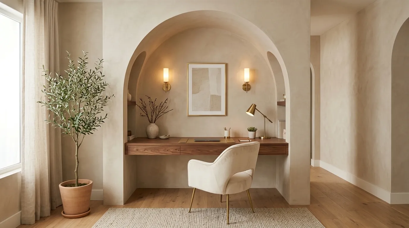 Arched Desk Alcove