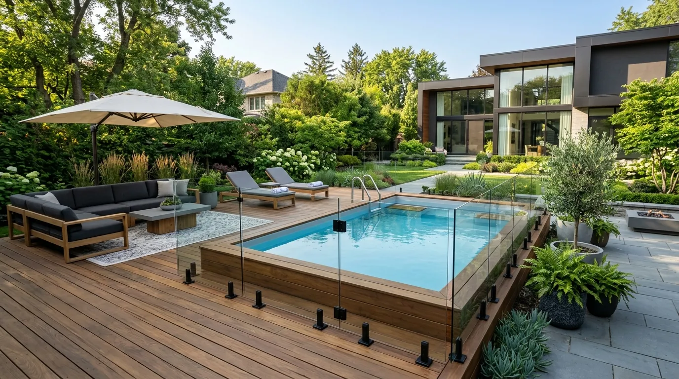 Glass Panel Fence