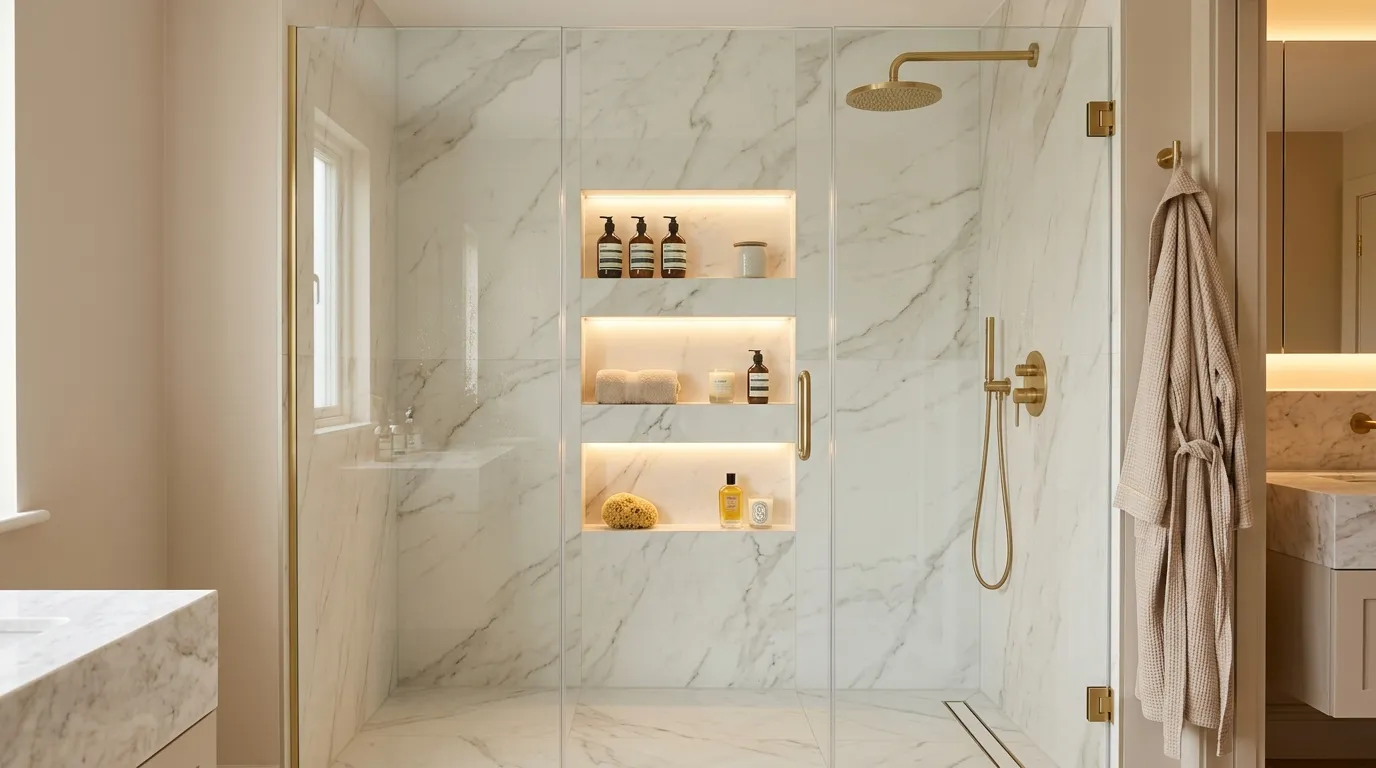 Recessed Shower Shelving