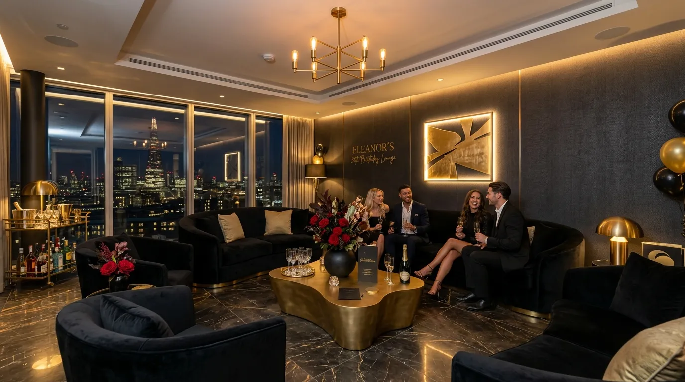 Black And Gold Lounge