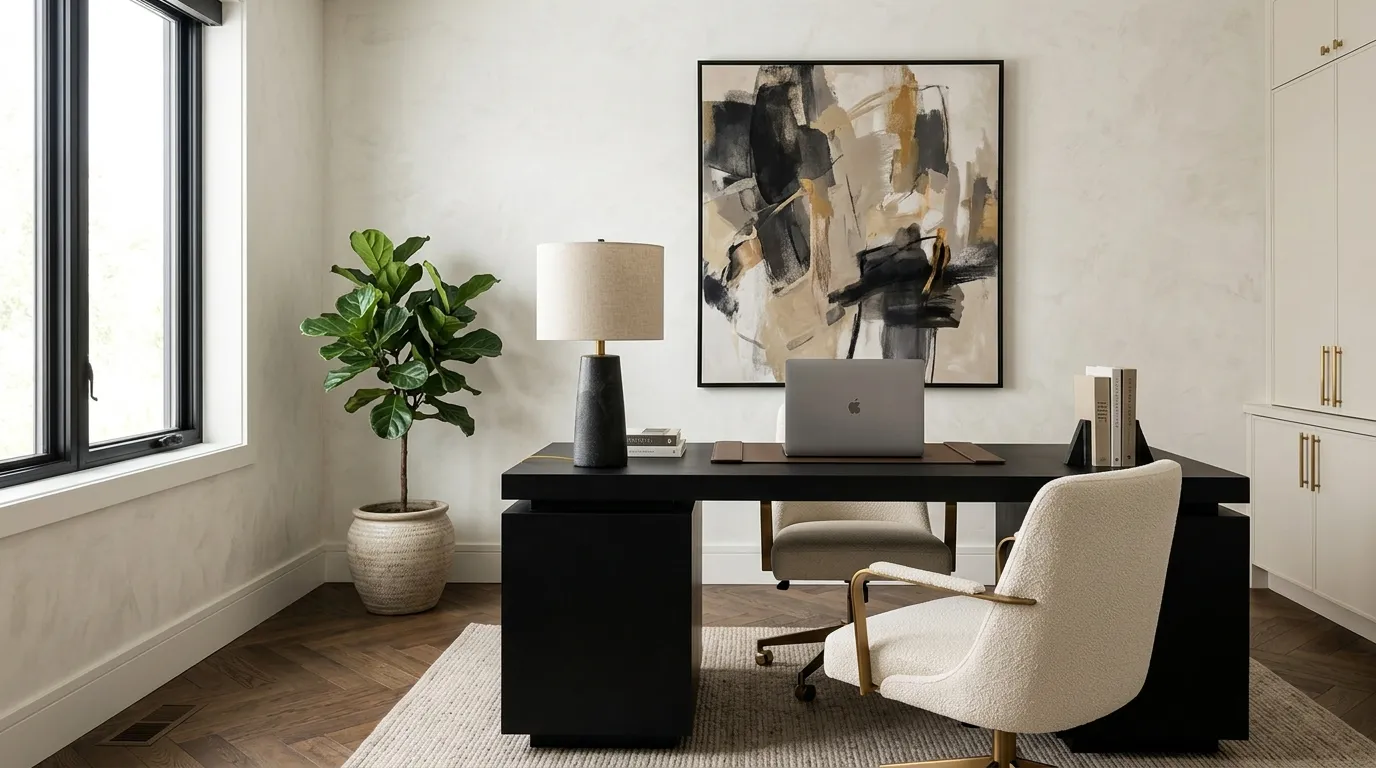 Black Statement Desk