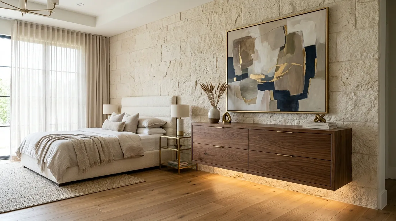 Floating Dresser Wall