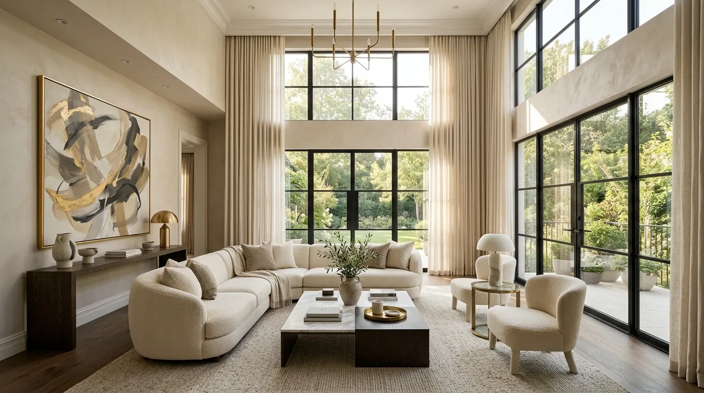 Floor-To-Ceiling Drapes