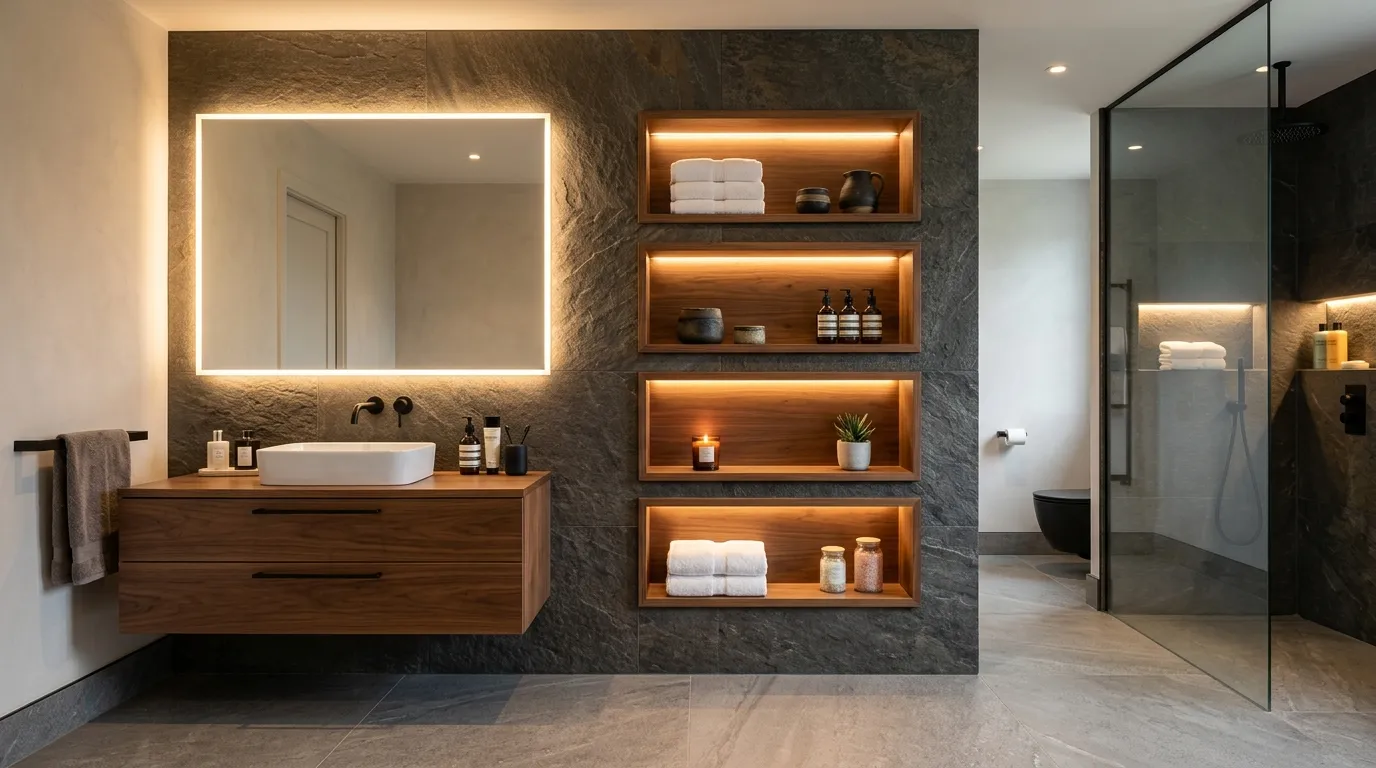 Integrated LED Shelves