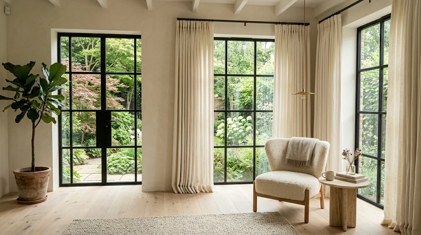 Linen Window Drapes