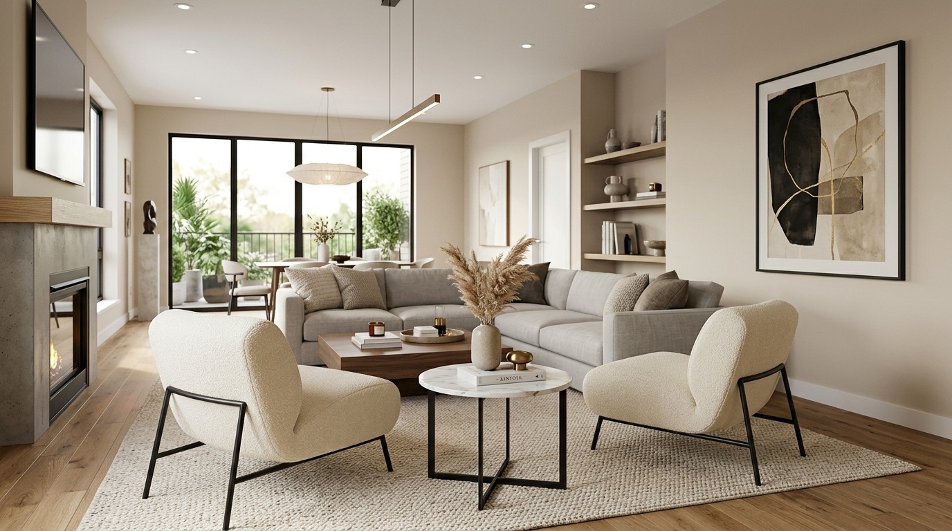 Sculptural Accent Chairs