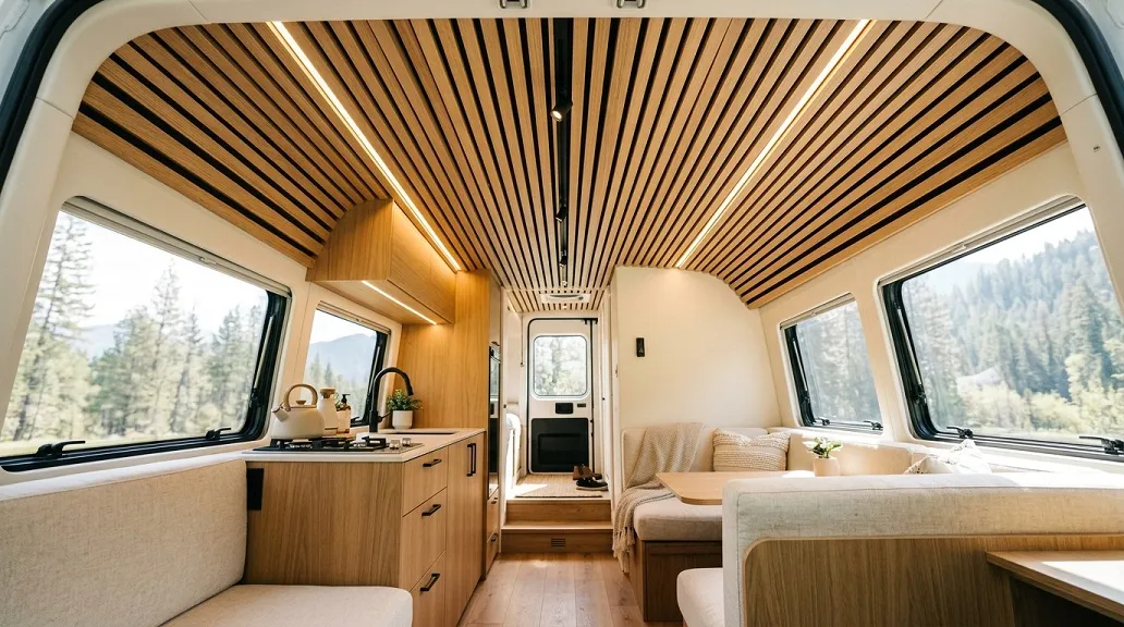 Slatted Wood Ceiling