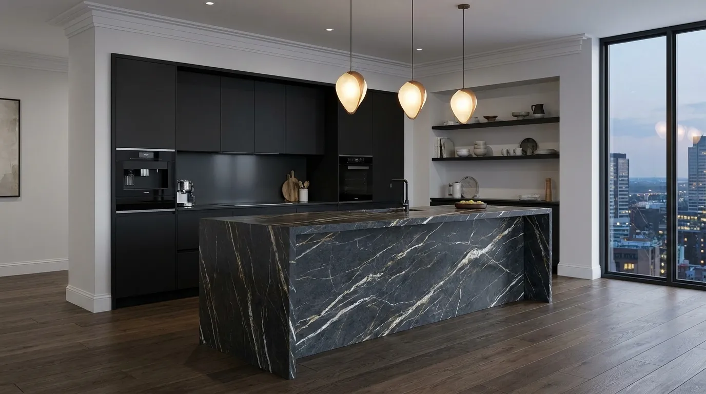 Waterfall Stone Counters