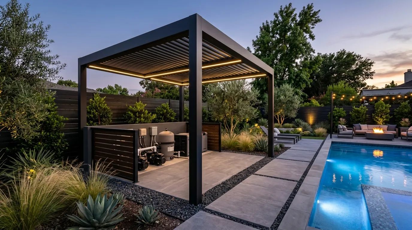 Black Frame Pergola