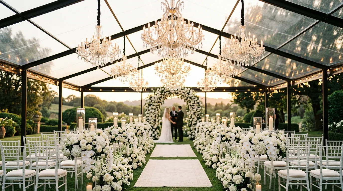 Crystal Chandelier Canopy