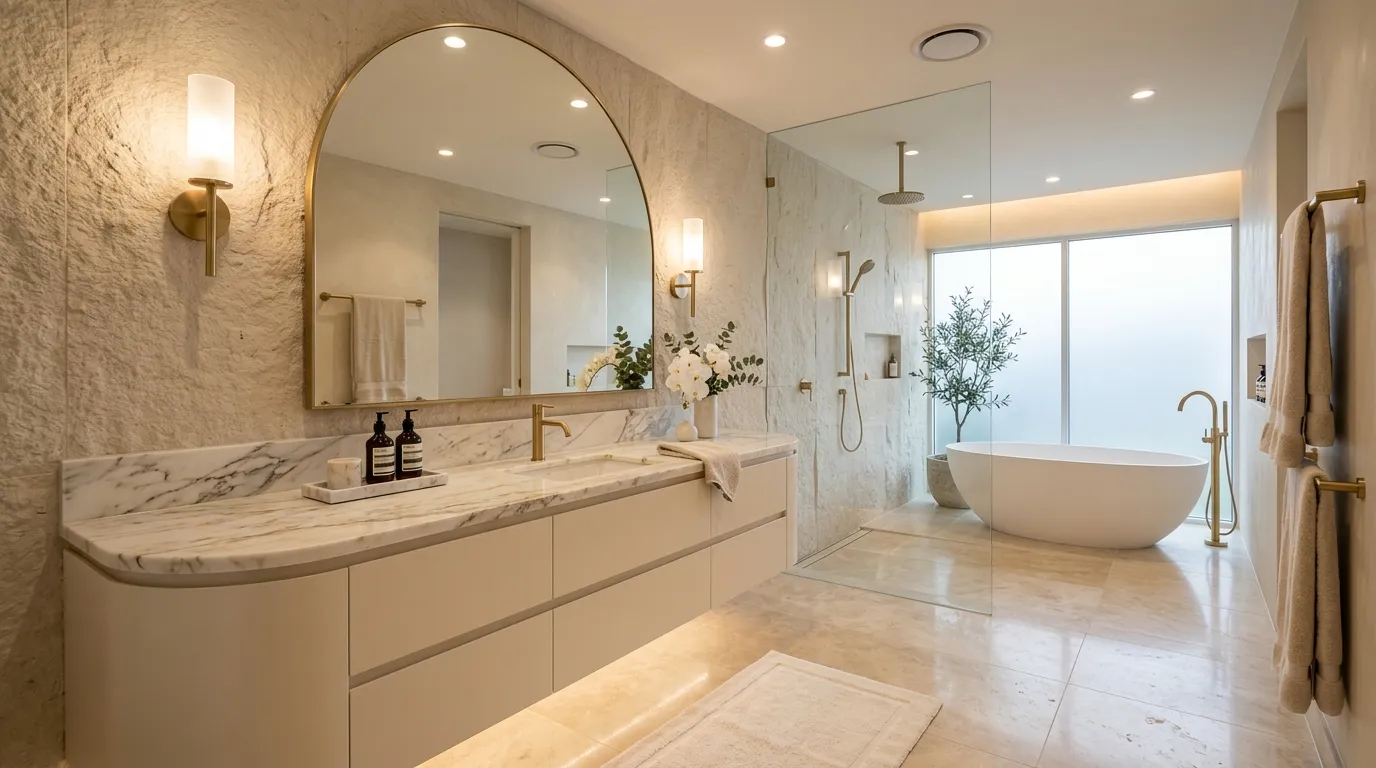 Curved Vanity Design