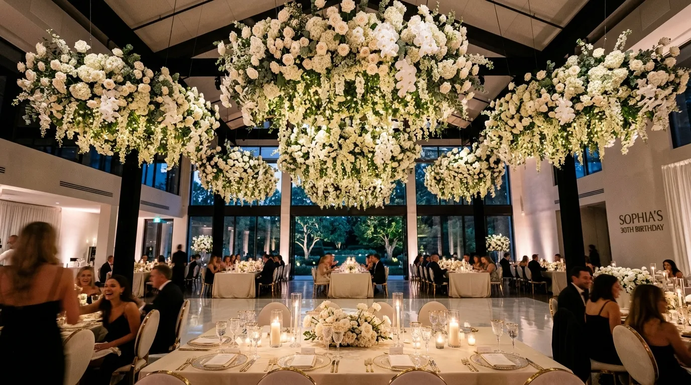 Hanging Floral Clouds
