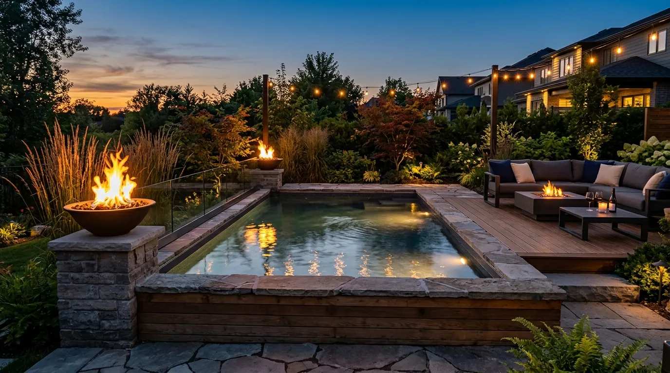 Poolside Fire Bowl