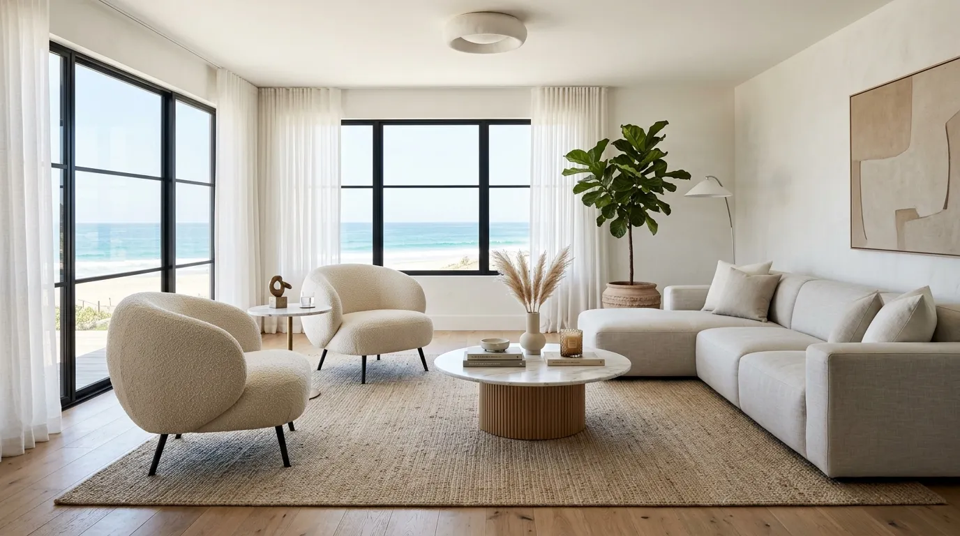 Sculptural Accent Chairs